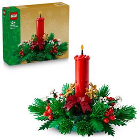 40743 Lego Christmas Table Decoration - Display Toy Incl. A Candle Red Berries Golde