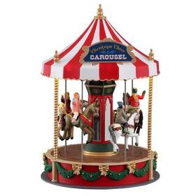 14821 Lemax Christmas Cheer Carousel Battery Operated 4.5v #14821