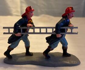 52031 Lemax 52024 Ladder Lads Figurine Christmas Village Firemen Figure #52031 Retired