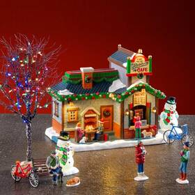 56675 Lemax The Christmas Caf Set House #56675