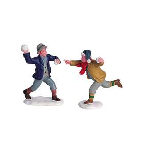 2-62308 Lemax 62308 Christmas Village Snowball Fun Set Of