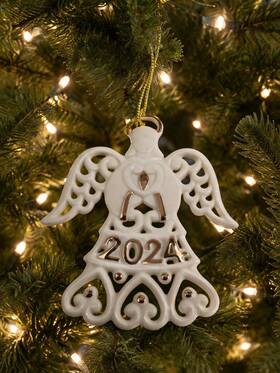 Lenox 194372029148 2024 A Year To Remember Angel Ornament Christmas Holiday With Original Box