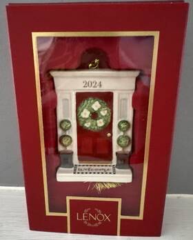 Lenox 194372029285 2024 Our New Home Front Door Christmas Ornament In Box