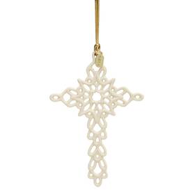 895771 Lenox 194372029308 2024 Snow Fantasies Cross Ornament Christmas