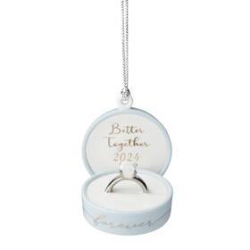 895775 Lenox 194372029346 2024 Together Forever Ring Box Ornament Christmas