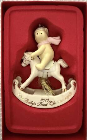 Lenox 838177 Disney 2013 Winnie The Pooh Babys First Christmas Horse Ornament