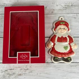 840115 Lenox Mrs Claus #840115 Cookie Mold Ornament 6 Inch Christmas Tree Holiday Decor