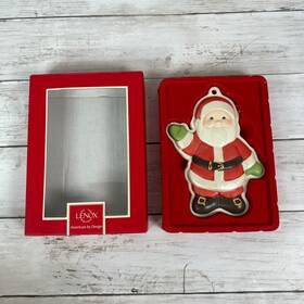 840117 Lenox Santa Claus #840117 Cookie Mold Ornament 6 Inch Christmas Tree Holiday Decor