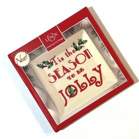 870597 Lenox American By Design Christmas 6 Inch Square Dish Tidbit Plate Tis The Season