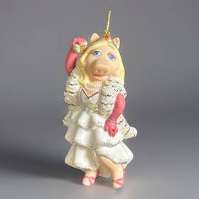 Lenox 882864014474 Miss Piggy Kiss Me Kermie Kermit The Muppets Christmas Ornament Nice Dress