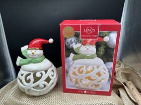 Lenox 882864557360 American By Design Macys Merry And Bright Christmas 7 Inch Led Snowman Euc