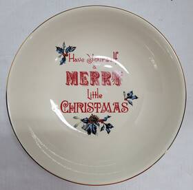Lenox 882864644428 Inch Have Yourself A Merry Little Christmas Sentiment Serving Bowl