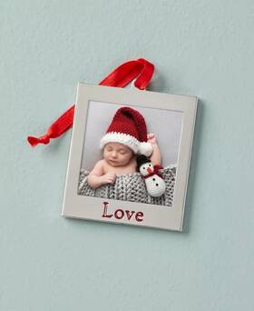 Lenox 882864692306 New Christmas Ornament Picture Frame Love