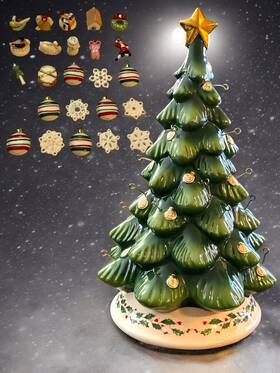 893625 Lenox #893625 Treasured Traditions Christmas Tree Advent Calendar And Ornament Set