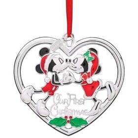 896412 Lenox 2024 Our 1st Christmas Micky And Minnie Metal Dated Ornament Brand New