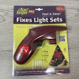 Light Keeper Pro 784642012040 Christmas Repair Fixes Sets Bulbs Tool Tree Lights New