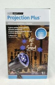 Light Show Projection Whirl-a-motion Holiday Decor Christmas Let It Snow