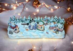 044599 Lillian Lane Snowman Outlet Strip Cover 11 Inch Christmas Decor Sparkly Baby Snowmen Animals
