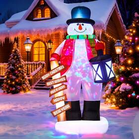Litake Sf9nr 1ibgzf-yhnts57qy1fez 8ft Christmas Inflatable Giant Snowman Outdoor Decorations Blow Up Snow Man