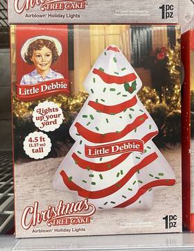Little Debbie 191245876038 4.5ft Christmas Inflatable Snack Cake Tree