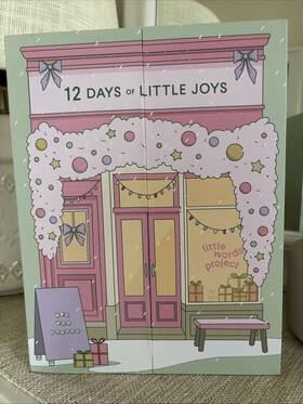 Little Words Project 199470007210 Advent Calendar Box 12 Days Of Joys Empty Christmas