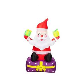 Lizhoumilljh0081 Lizhoumil 6 Ft Inflatable Santa Claus With Gift Boxes - Outdoor Christmas Decorations