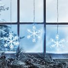 Ll16005-series Battery Operated Cool White Led Acrylic Snowflake Hanging 5055526557991