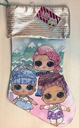 Lol Surprise 430001568351 Dolls Faux Sequin Christmas Holiday 15 Inch Stocking New