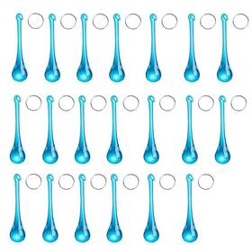 Longwin 602815097604 20pcs Crystal Teardrop Chandelier Pendant Parts Wedding Party Christmas Tree