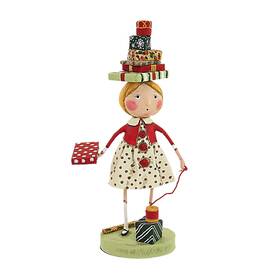 14463 Lori Mitchell Wrappings And Ribbons Figurine Christmas Presents