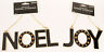 051063245 Lot Of 2 Target Noel And Joy Word Ornaments Rhinestone Jeweled Christmas Black New