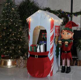5016042975 Lowes Holiday Living 65.6 Animatronic Elf Led Christmas Yard Decoration Indoor Outdoor