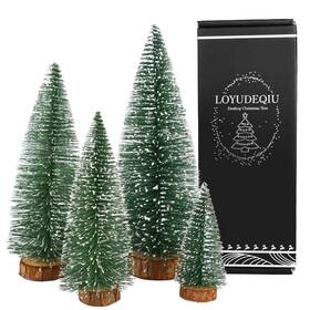 Loyudeqiu 609792847758 Desktop Miniature Pine Tree Tabletop Christmas Small Decor Chr