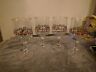 Lrs3 Libbey Vintage Glass Christmas Wine Glasses Holly Berries Red Ribbon