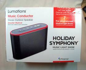 2127300 Lumations Holiday Symphony Music Conductor Speaker Light Show Christmas
