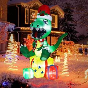 Lumiparty 955580965789 5ft Christmas Inflatables Blow Up Yard Decorations - Built-in Led Lights