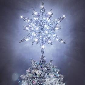 Dclj-hhd220185 Luxspire Christmas Tree Topper 3d Lighted Star With Usb Plug-in