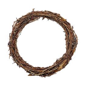 N-tbhh-35-40cm Lwingflyer 16in Large Natural Grapevine Wreath Ring Vine Branch Diy Craft Christmas Easter