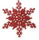 M101503 Vickerman Club Pack Of Red Hot Glitter Snowflake 734205235508