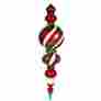 M110834 Vickerman New 62 Red White And Green Candy Finial Christmas Ornament 734205236048