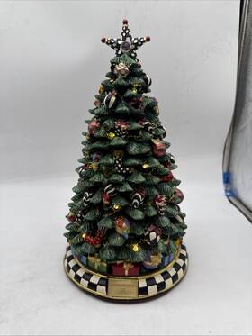 31600-1207 Mackenzie-childs Christmas Carol Tree Table D Cor