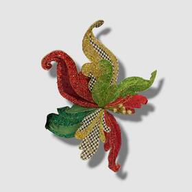 Mackenzie-childs 840115646768 Green Christmas Magic Jumbo Flower Stem