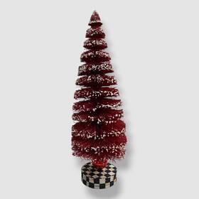 Mackenzie-childs 840115683343 Cozy Christmas Red Bottle Brush Tree Holiday Decor