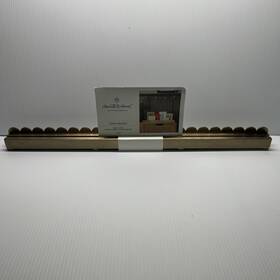 Magnolia 198101641489 22 Inch Scalloped Metal Christmas Card Holder Antique Brass Hearth And Hand