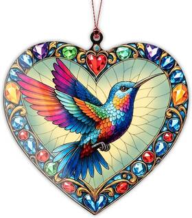 Tr-002 Mailamcraft Hummingbird Christmas Ornament 2025 Gift Bird Lovers Hanging Decor