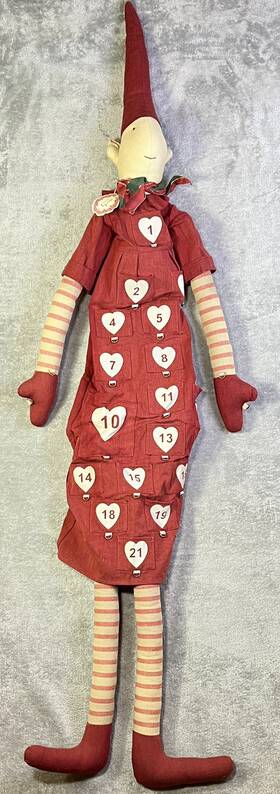14-0146-01 Maileg Pixie Female Fabric Advent Calendar 150cm Retired Christmas