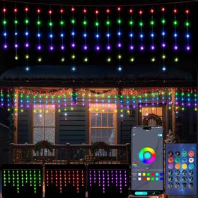 Eb180084s Maoyue App& Remote Contrl Smart Christmas Icicle Lights Color Changing