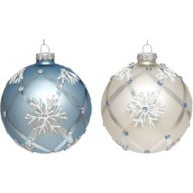 Mark Roberts 680036513134 Christmas 2023 Snowflakes Ball Ornament 4ftft Assortment Of 2 Ch
