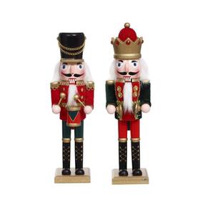 74-04206 Mark Roberts 2020 Velveted Musician Nutcracker Assortment Of 2 10 Inch Christmas Decor
