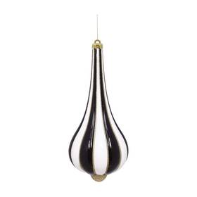 32-00550-bw Mark Roberts Christmas 2020 Festive Wish Drop Ornament Stylish Decor 13.5 Inches Black/